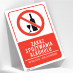 Tablica Informacyjna - Zakaz Spożywania Alkoholu w Sklepie i Jego Otoczeniu - obrazek 2