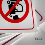 Tabliczka ZAKAZ WJAZDU WÓZKAMI SPALINOWYMI - obrazek 3