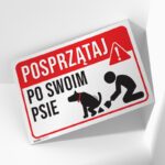 Tabliczka POSPRZĄTAJ PO SWOIM PSIE - obrazek 2