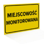 Tablica Informacyjna 'Miejscowość Monitorowana'