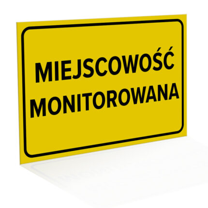 Tablica Informacyjna 'Miejscowość Monitorowana'