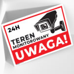 Tabliczka - Uwaga Teren Monitorowany - obrazek 2