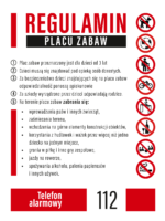 Regulamin placu zabaw - Tablica PVC - obrazek 6