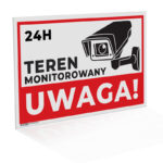 Tabliczka - Uwaga Teren Monitorowany