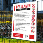 Regulamin placu zabaw - Tablica PVC - obrazek 5