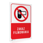 Tabliczka ZAKAZ FILMOWANIA