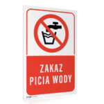 Tabliczka ZAKAZ PICIA WODY