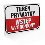 Tabliczka Teren Prywatny Wstęp Wzbroniony