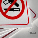 Tabliczka ZAKAZ NOSZENIA BRONI - obrazek 3