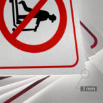 Tabliczka Zakaz Jazdy na Urządzeniach - obrazek 3