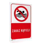 Tabliczka ZAKAZ KĄPIELI