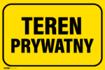 Tabliczka TEREN PRYWATNY - obrazek 3