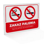 Tablica Zakaz Palenia - Na Klatce Schodowej