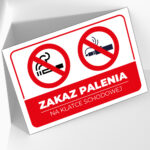 Tablica Zakaz Palenia - Na Klatce Schodowej - obrazek 2