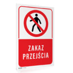 Tabliczka ZAKAZ PRZEJŚCIA