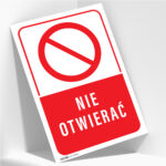 Tabliczka ZAKAZ NIE OTWIERAĆ - obrazek 2