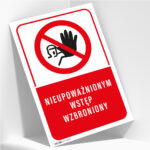 Tabliczka Zakaz Nieupoważnionym Wstęp Wzbroniony - obrazek 2