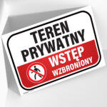 Tabliczka Teren Prywatny Wstęp Wzbroniony - obrazek 2