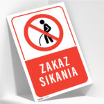 Tabliczka ZAKAZ SIKANIA - obrazek 2
