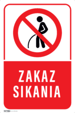 Tabliczka ZAKAZ SIKANIA - obrazek 4
