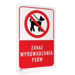 Tablica Informacyjna - Zakaz Wprowadzania Psów