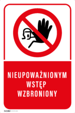 Tabliczka Zakaz Nieupoważnionym Wstęp Wzbroniony - obrazek 4