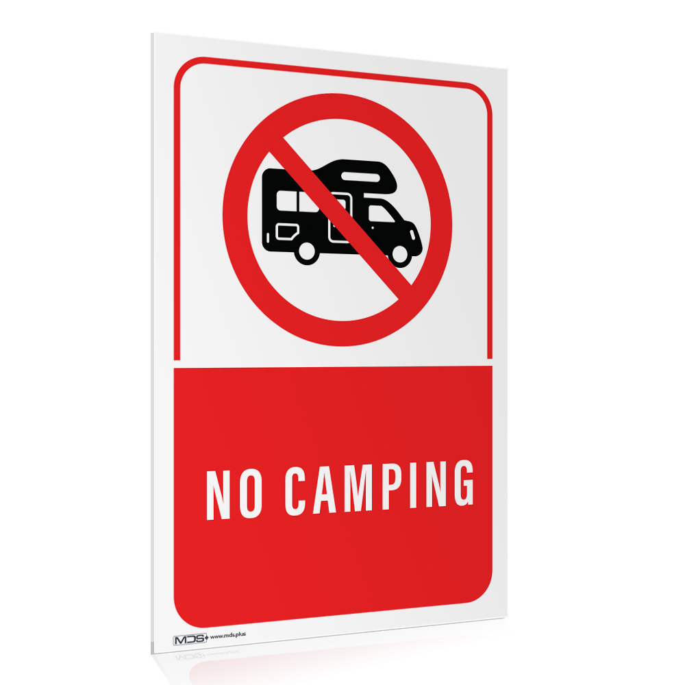 f2ce51583757383b1234a745eacb64eb.jpg Tablica Informacyjna No Camping - obrazek 1