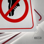 Tabliczka ZAKAZ WEJŚCIA W OBUWIU ZEWNĘTRZNYM - obrazek 3