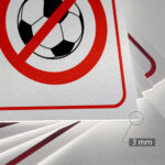 TABLICZKA ZAKAZ GRY W PIŁKĘ - obrazek 3