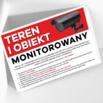 Tablica 21x30cm TEREN I OBIEKT MONITOROWANY z informacją RODO - kreator online - obrazek 2