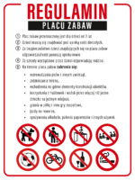 Tablica Regulamin Placu Zabaw – Zasady Bezpieczeństwa - obrazek 3