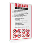 Tablica Regulamin Placu Zabaw – Zasady Bezpieczeństwa