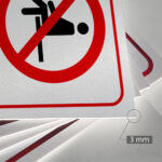 Tabliczka ZAKAZ NIE SIADAĆ - obrazek 3