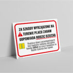 Tablica Informacyjna 'Odpowiedzialność Rodzica na Placu Zabaw' - obrazek 2