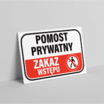 Tablica Ostrzegawcza Pomost Prywatny – Zakaz Wstępu - obrazek 2