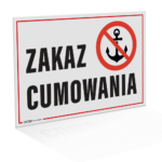 Tablica Informacyjna 'Zakaz Cumowania'