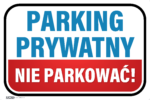 Znak na słupku - PARKING PRYWATNY | IDD | - obrazek 3