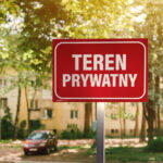 Tablica na słupku aluminiowym - teren prywatny IDD - obrazek 2